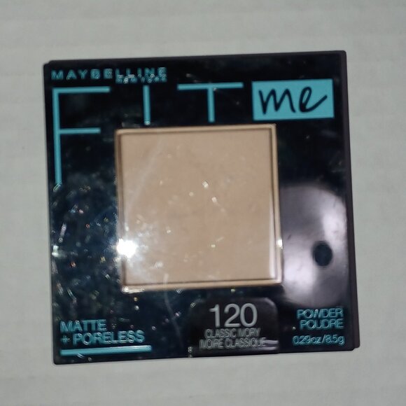 New Maybelline Fit Me 120 Classic ivory Powder Makeup - Picture 3 of 3